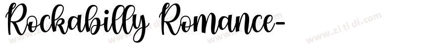 Rockabilly Romance字体转换